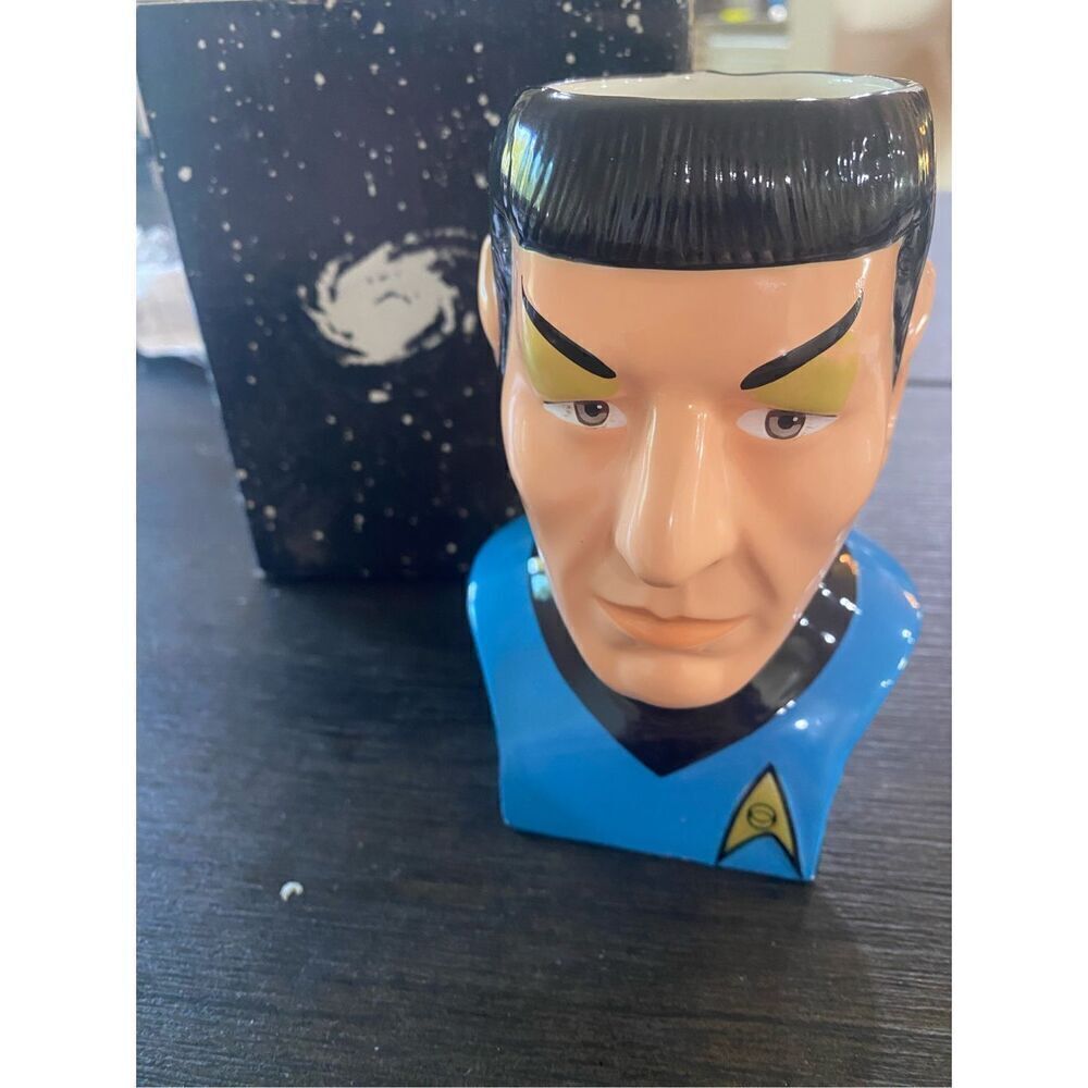 Vintage Star Trek Spock Mug Cup with box 1994 Applause 45847 Figure Ceramic Dist